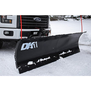 DK2 Avalanche Universal 82" x 19" Hitch-Mounted Winch Driven Snowplow in action