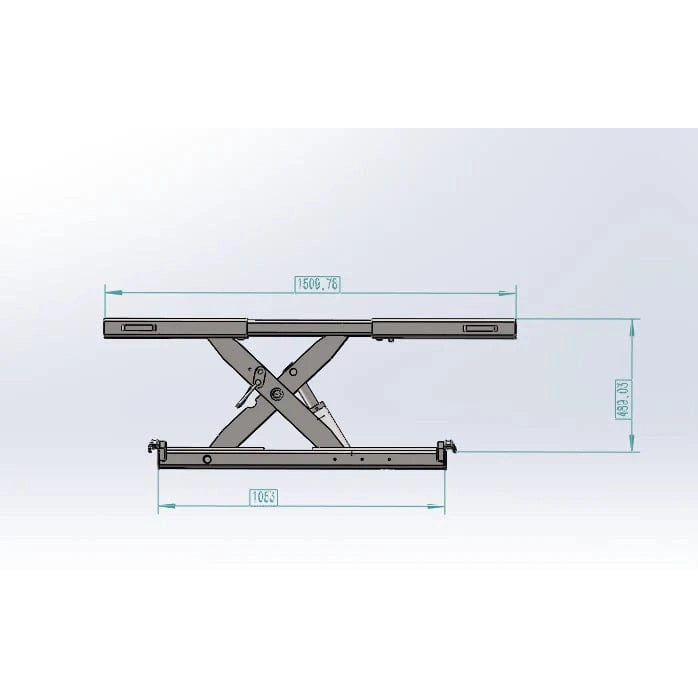 Katool KT-RJ50 Rolling Jack 5000 lbs Lifting Capacity *Fits KT-4H110 lift and the KT-4H850*