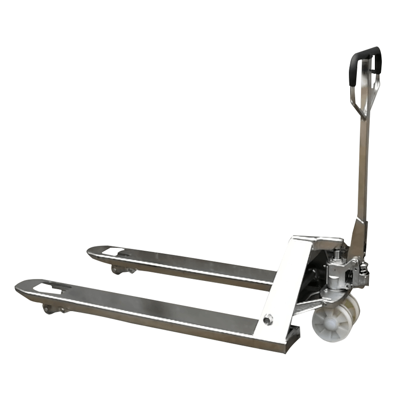 EKKO A25S Stainless Steel Manual Pallet Jack 5500lbs., Capacity in side view