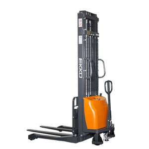 EKKO EA15A-118 3300lbs. Semi-Electric Straddle Stacker