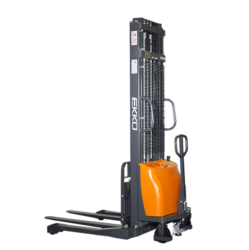 EKKO EA15A-118 3300lbs. Semi-Electric Straddle Stacker