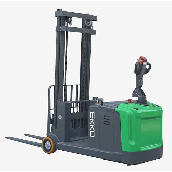 EKKO EK14-130Li Counterbalanced Walkie Stacker- side view