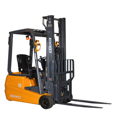 EKKO EK16A-177 3500lbs. 3-Wheel Forklift facing the right