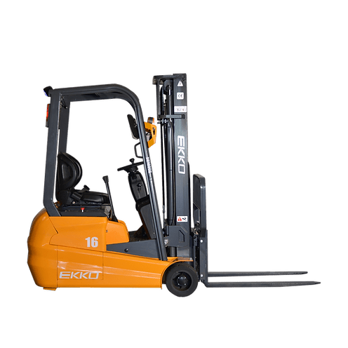 EKKO EK16A-177 3500lbs. 3-Wheel Forklift in side view