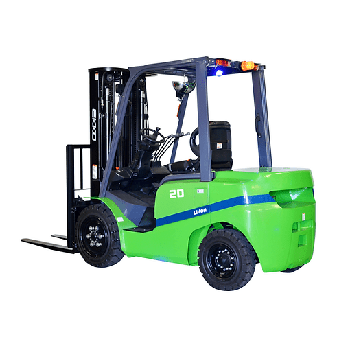 EKKO EK20GT-LI 4 Wheel Electric Forklift, 4000 lbs Cap., 185" Lift Ht- side view