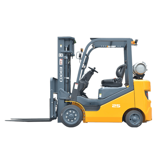 EKKO EK25CLP Forklift with Cushion (LPG) 5000 lbs- side view