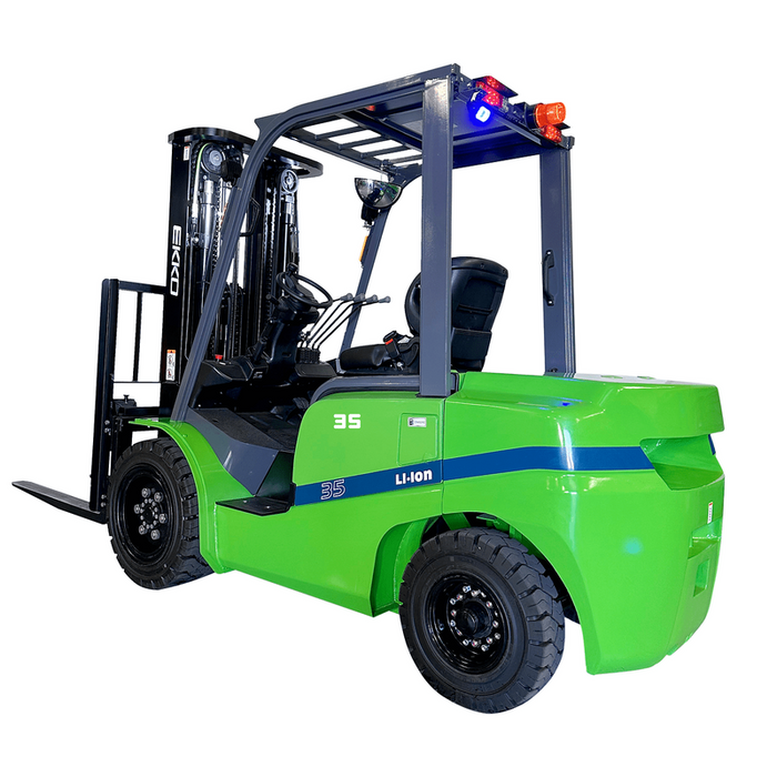 EKKO EK35GT-Li Lithium Powered Forklift, 7000 lbs Cap., 185" Lift Ht- side view