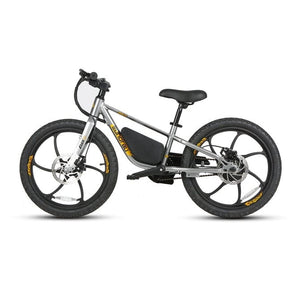 Eunorau E-Kids 20 Electric Fat Tire Bike for Kids in graphite color facing the left