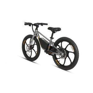 Eunorau E-Kids 20 Electric Fat Tire Bike for Kids in graphite color in rear view