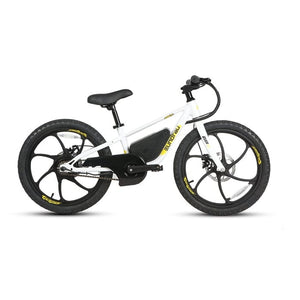 Eunorau E-Kids 20 Electric Fat Tire Bike for Kids in white color facing the right