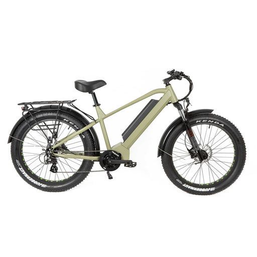 Eunorau FAT-HD Fat Tire Electric Mountain Bike in green color facing right