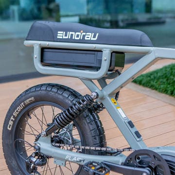 Eunorau Flash Folding Electric Commuter Bike saddle