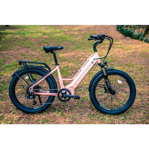 Eunorau Meta 2024 Electric Full Suspension Mountain Bike in the grass