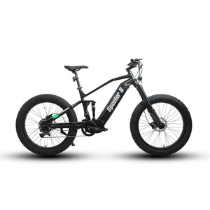 Eunorau Specter-S Fat Tire Electric Mountain Bike in black color facing the right