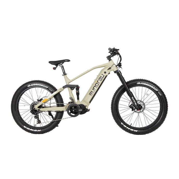 Eunorau Specter-S Fat Tire Electric Mountain Bike in safari color facing the right