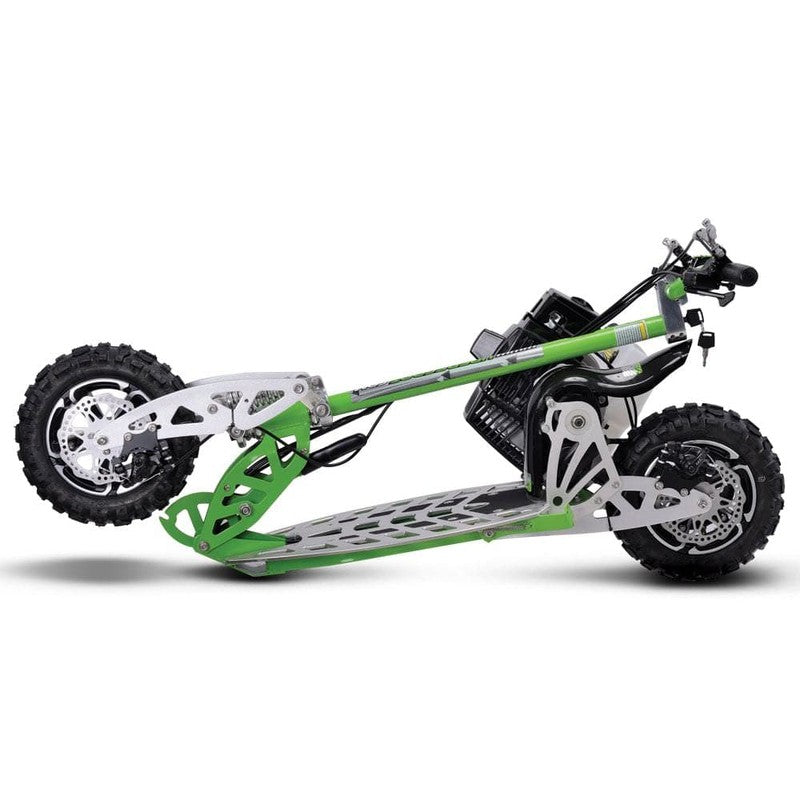 MotoTec/UberScoot 70x 2-Speed Gas Scooter Green | My Garage Supplies