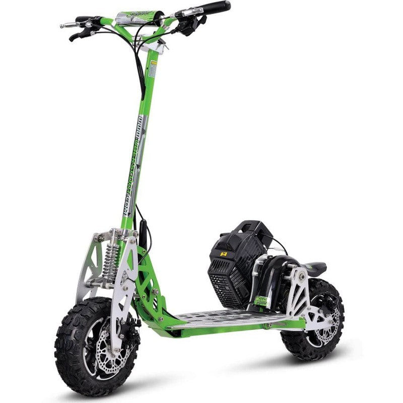 MotoTec/UberScoot 70x 2-Speed Gas Scooter Green | My Garage Supplies