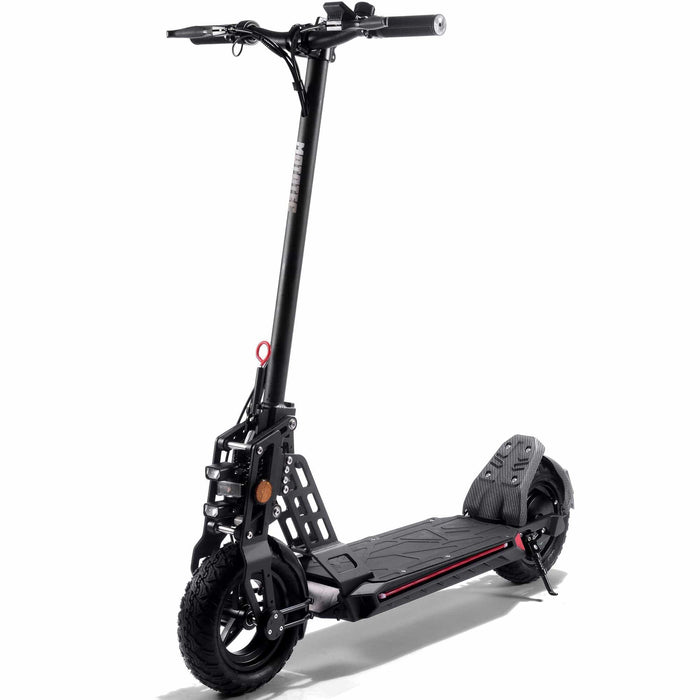 The MotoTec Free Ride 48v 600w Lithium Electric Scooter features a sturdy frame, powerful 48V 600W motor, off-road tires, and a wide deck, all showcased against a white background.