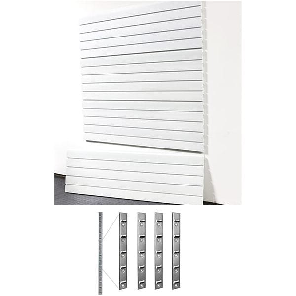 StoreWall | 4′ Heavy Duty Slatwall (4pcs) + Installstrips