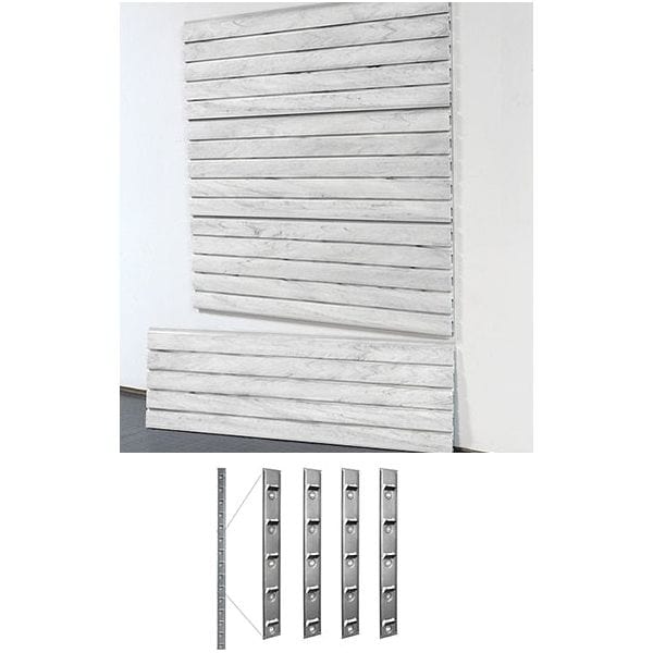 StoreWall | 4′ Heavy Duty Slatwall (4pcs) + Installstrips