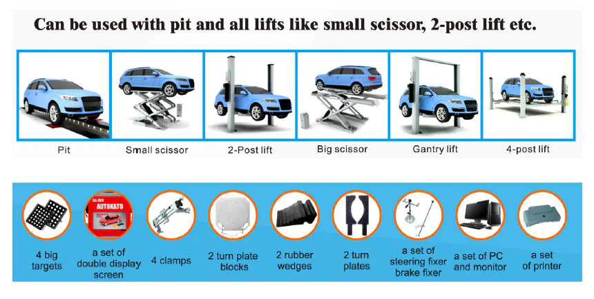 Katool KT-AV8 3D Wheel Alignment System