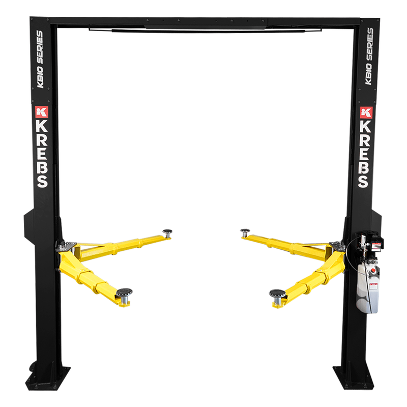 KREBS KB10/H-T 11853004 10,000lb 2-Post Automotive Lift Black