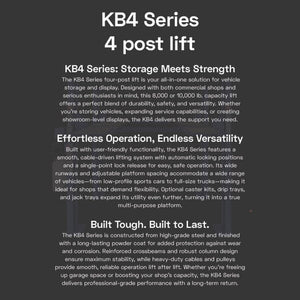 KREBS KB4/10 11100204 4-Post Lift 10,000lb Gray