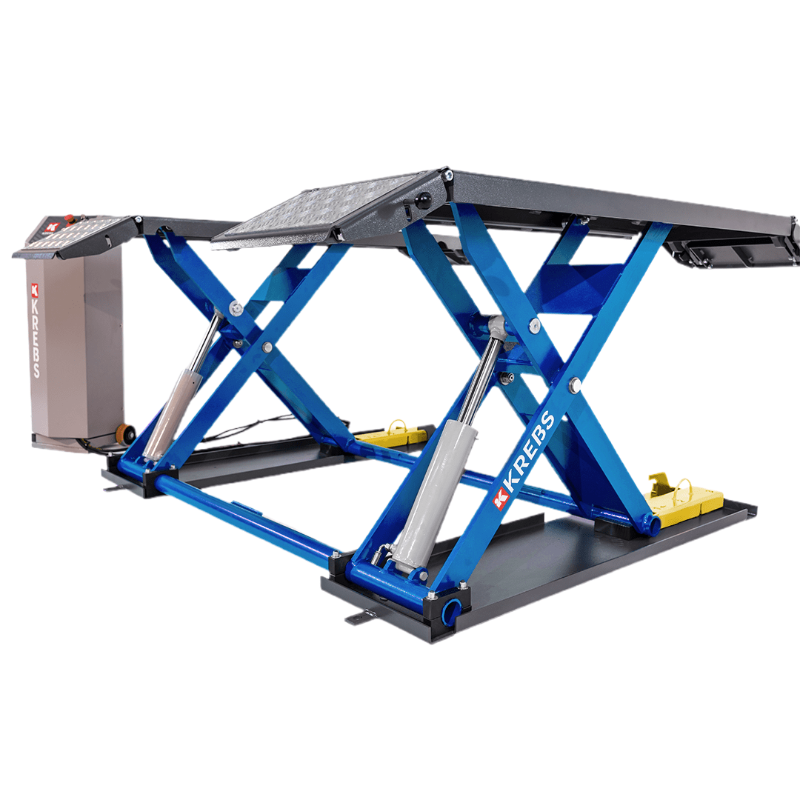 KREBS tell600011853002 6000lb Mid-Rise Scissor Lift , Blue