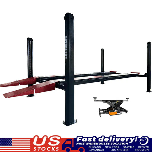 Katool KT-4H120X 12,000 lbs Heavy Duty Four Post Lift 