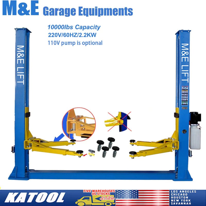 Katool KT-H105 Two Post Vehicle Lift 10,000lbs Specifications