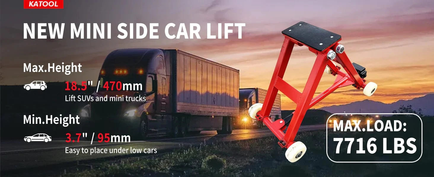 Katool KT-M3000 Mini Side Car Lift For Quick Tire Changing