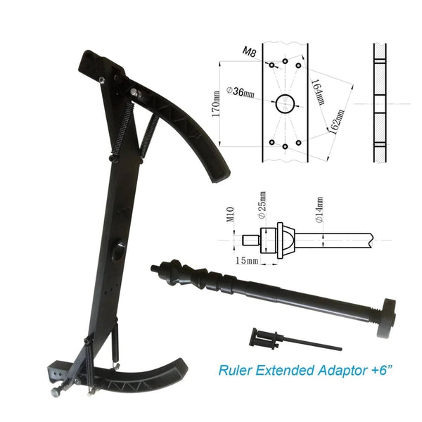 Katool KT-MC2 Motorcycle Wheel Adaptor Measurement