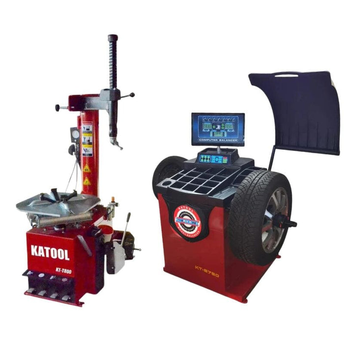 Katool KT-T800 & KT-B750 Tire Changer & Wheel Balancer Combo