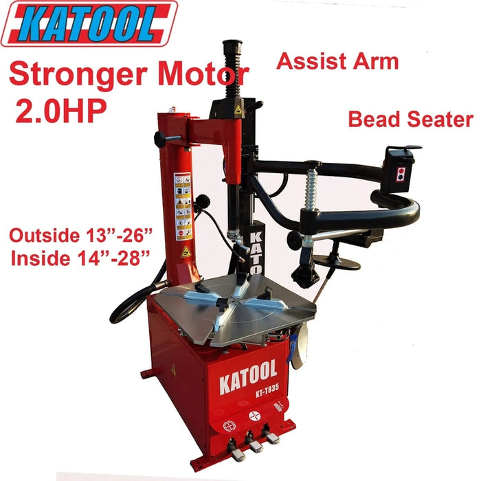 Katool KT-T835 Wheel Clamp Tire Changer Machine features