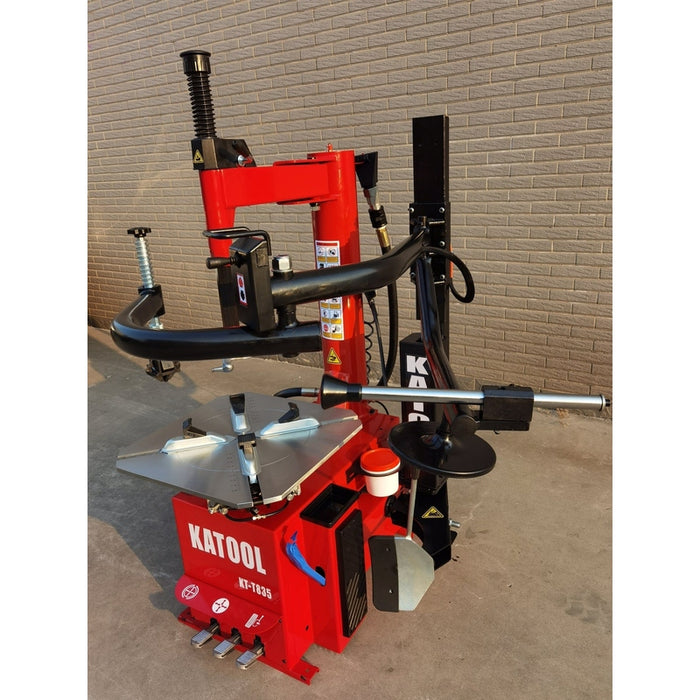 Katool KT-T835 Wheel Clamp Tire Changer Machine full setup
