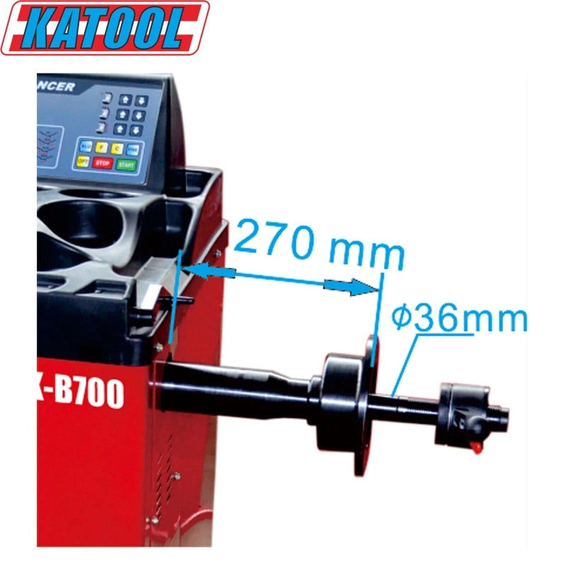 Katool Tire Changer KT-T850 & Wheel Balancer KT-B700 Combo measurement