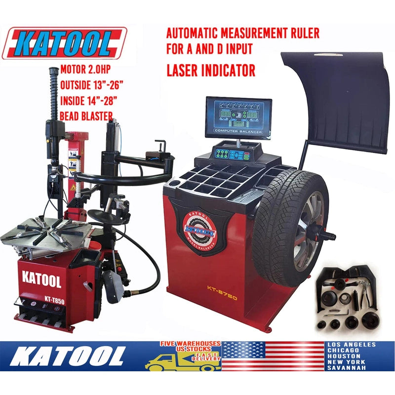 Katool Tire Changer KT-T850 & Wheel Balancer KT-B750 Combo Features
