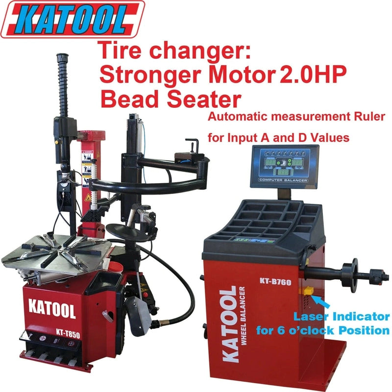 Katool Tire Changer KT-T850 & Wheel Balancer KT-B760 Combo Product Features