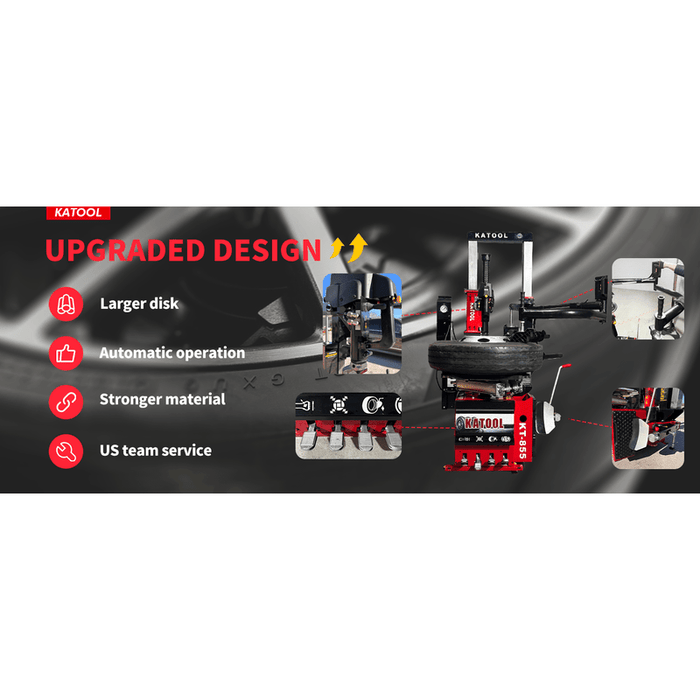 Katool KT-T855 Vertical Tire Press Changer Wheel Changer Machine Upgraded Design