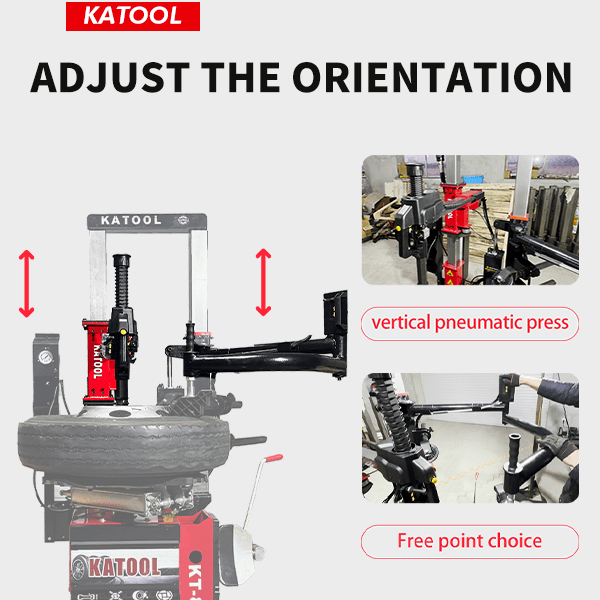 Katool KT-T855 Vertical Tire Press Changer Wheel Changer Machine Features