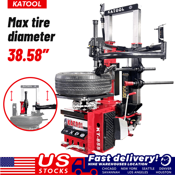 Katool KT-T855 Vertical Tire Press Changer Wheel Changer Machine Max Tire Diameter