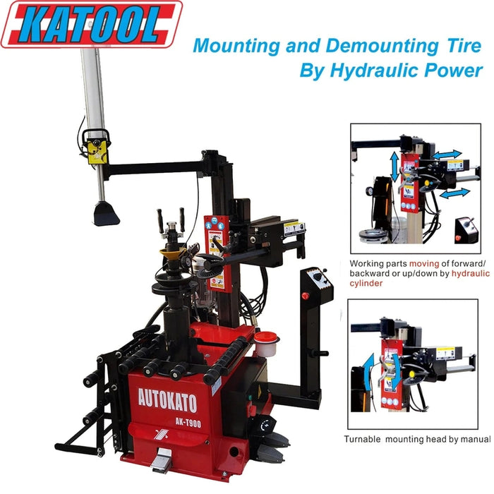 Katool KT-T900 Center Post Tire Changer Machine Moving Parts