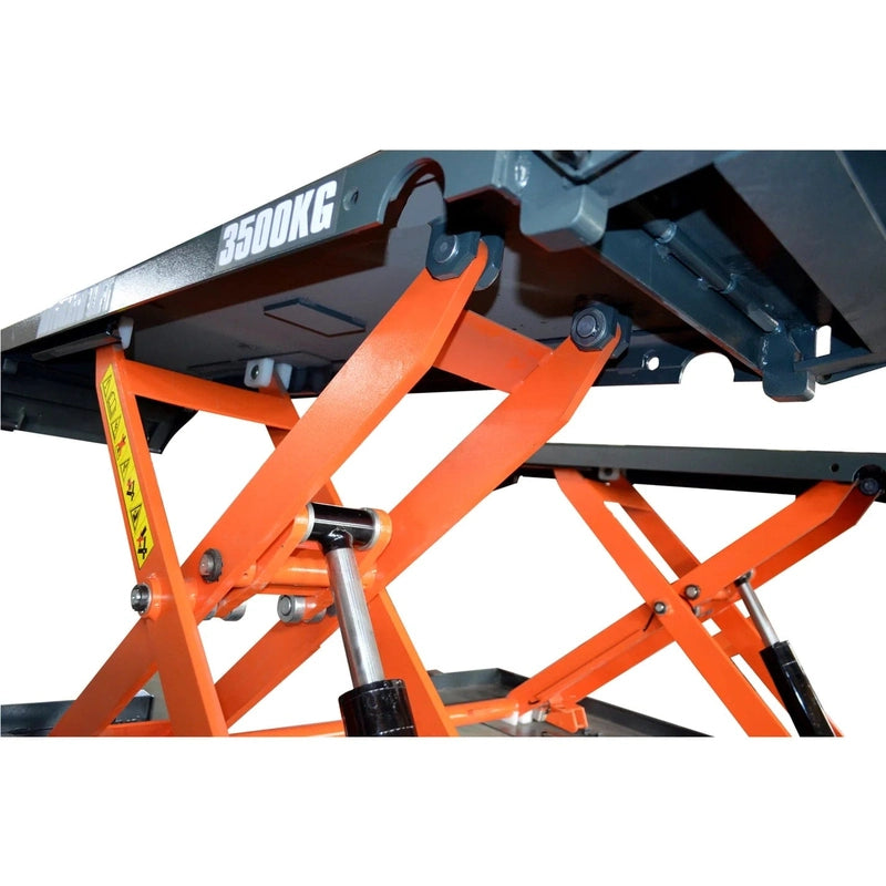 Katool KT-X80-ELECTRIC Mid Rise Scissor Lift Underside View