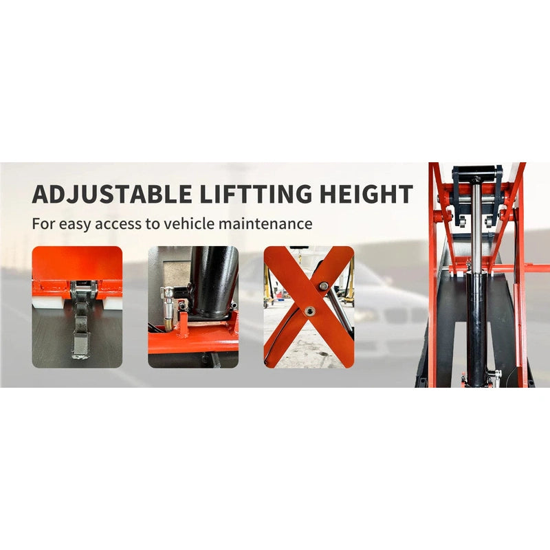 Katool X90E 8000 lbs Electric Mid Rise Scissor Lift Adjustable Lifting Height
