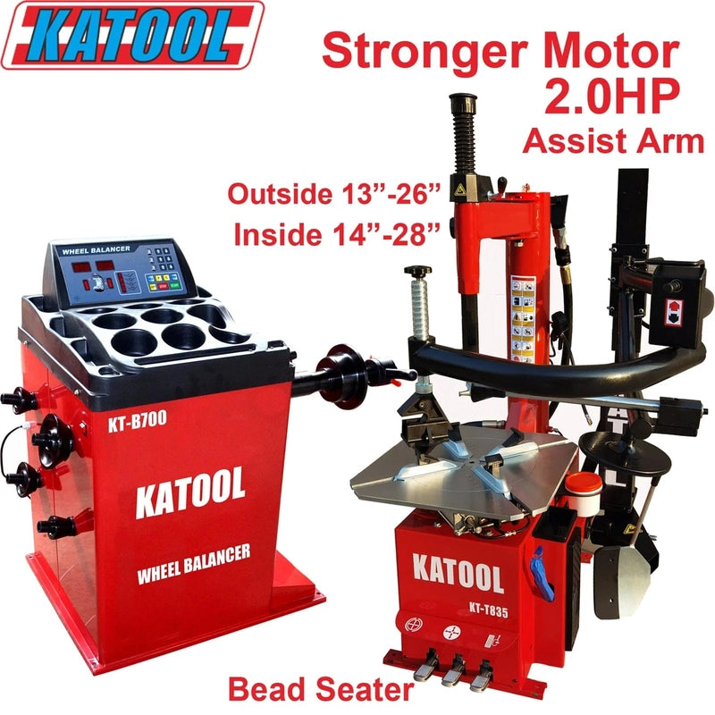 thumbnail image 2 of Katool Tire Changer KT-T835 & Wheel Balancer KT-B750 Combo – Mechanic Super Store 2 of 11