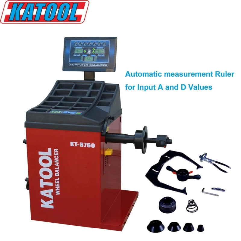Katool Tire Changer KT-T830 & Wheel Balancer KT-B760 Combo Automatic Measurement Ruler