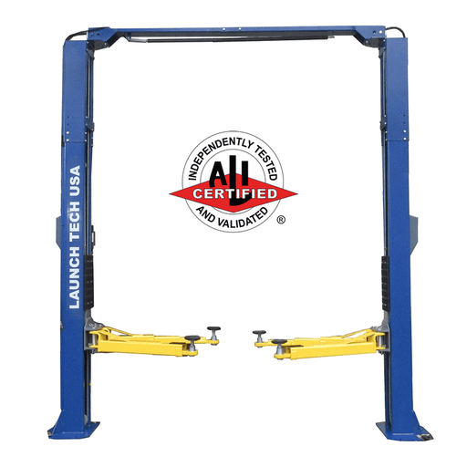 Launch Tech USA 10,000lb. Capacity Two Post Lift with Adjustable Height and Width with ALI Certified