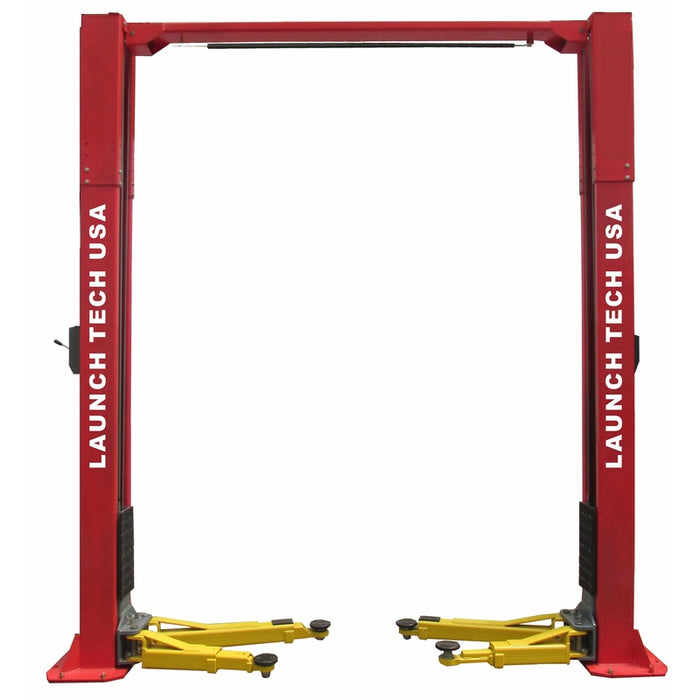 Launch Tech USA 11,000 lb Clear Floor - Asymmetric - ALI Certified in front view