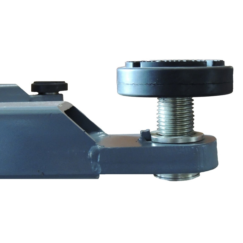 Launch Tech USA 9,000 lb Two Post Floor Plate - Symmetric - RED Screw Pads