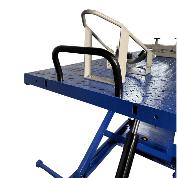 iDEAL Elec-Hydra Motorcycle Lift Bench w/Integrated Motor & Retractable Ramp